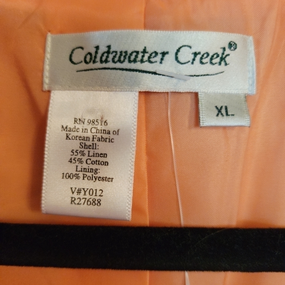 Coldwater Creek Boho Desgin Open Front Blazer - Picture 8 of 8